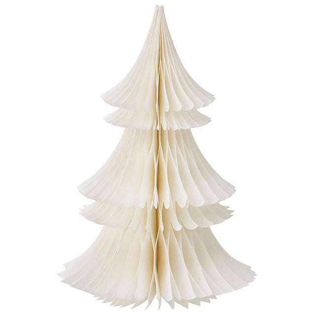 Tannenbaum aus Papier Honeycomb Tree 30cm Cream - Bungalow DK - DesignWe.Love