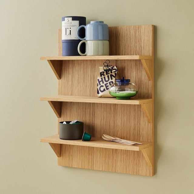 Tassenregal Eiche Holz Straight - Hübsch Interior - DesignWe.Love