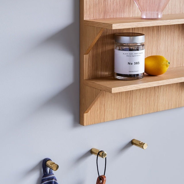 Tassenregal Eiche Holz Straight - Hübsch Interior - DesignWe.Love