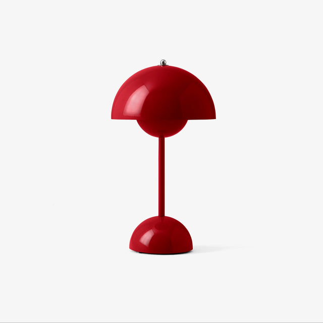 VP9 Flowerpot Akkuleuchte Vermillion Red - &Tradition