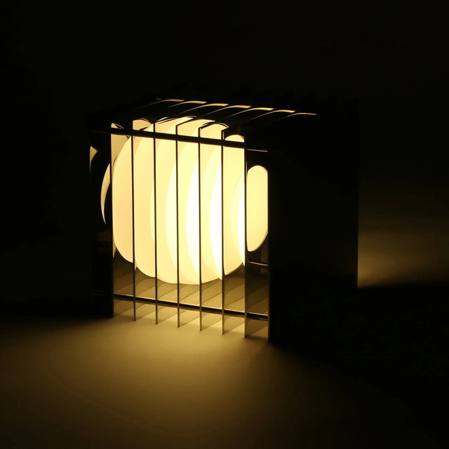 Tischleuchte Lớp Square Large Aluminium Polished - Bang