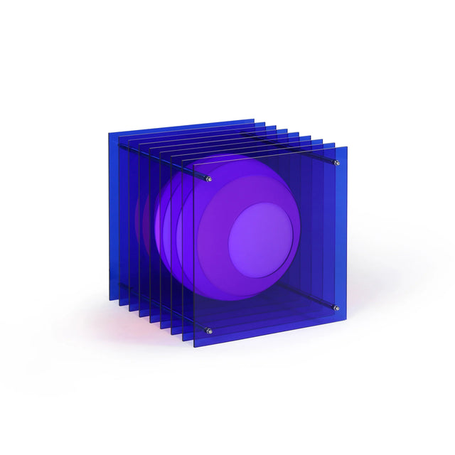 Tischleuchte Lớp Large Square Blau - Bang