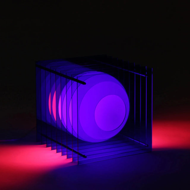 Tischleuchte Lớp Large Square Blau - Bang