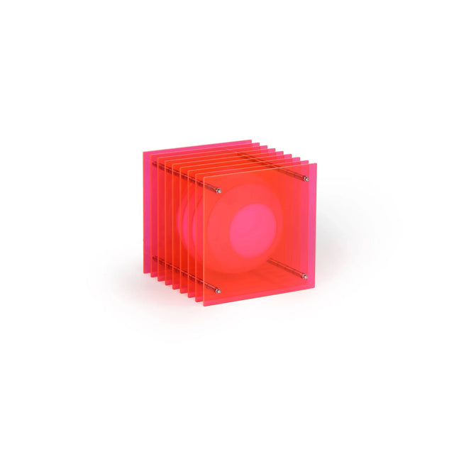 Tischleuchte Lớp Small Square Electric Pink - Bang - DesignWe.Love