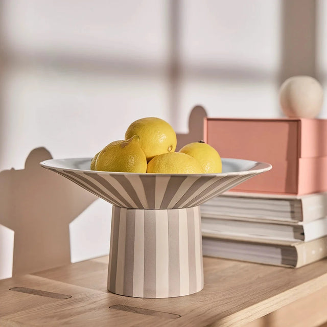 Toppu Centerpiece High Schale Clay/Ice Blue - OYOY