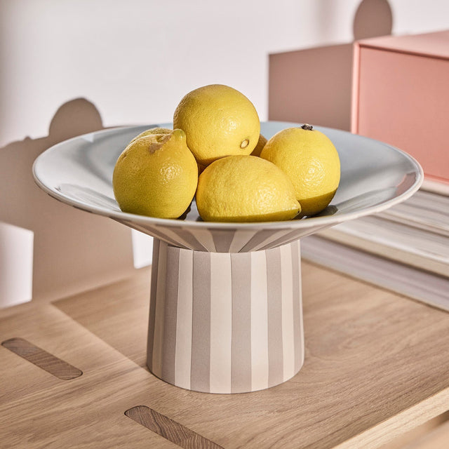 Toppu Centerpiece High Schale Clay/Ice Blue - OYOY