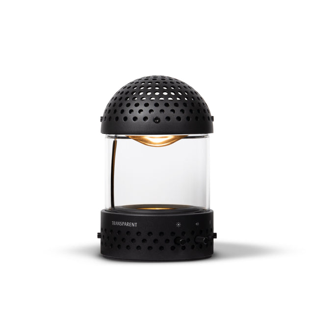Transparent - Light Speaker - tragbarer Bluetooth Lautsprecher mit Beleuchtung Schwarz