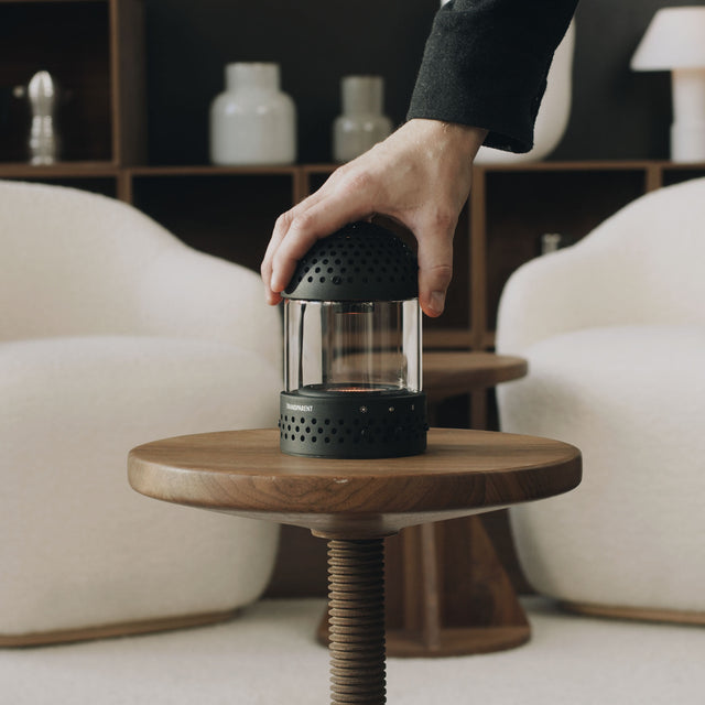 Transparent - Light Speaker - tragbarer Bluetooth Lautsprecher mit Beleuchtung Schwarz