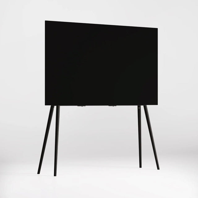 JALG TV-Ständer aus Holz Birke Schwarz für 55–77 Zoll TV – Design TV-Ständer