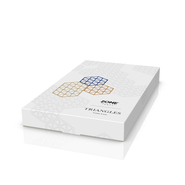 Untersetzer Triangle 3er-Set Khaki/Warm Sand/Indigo - Zone Denmark