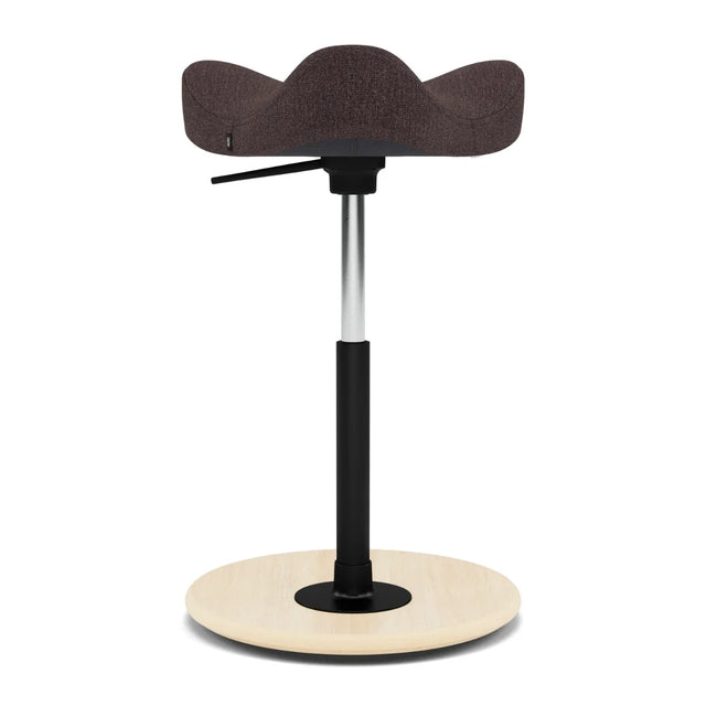 Varier Move Compact Sattelhocker, Holzbasis Natur, Bezug Technicolour 0370, Packshot
