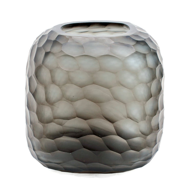 Vase Somba M Indigo/Smokegrey H 20 - Guaxs - DesignWe.Love