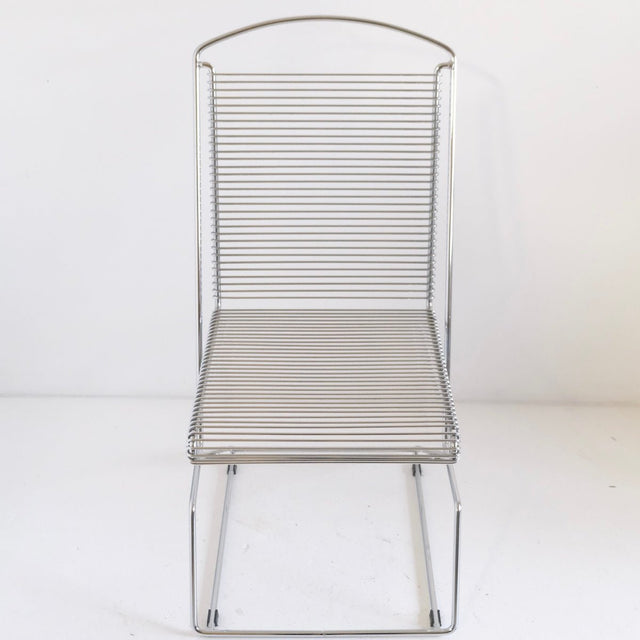 Vintage Chrom Esszimmerstuhl Till Behrens für Schlubach 80er - DesignWe.Love