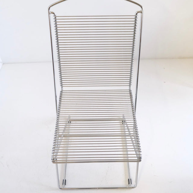 Vintage Chrom Esszimmerstuhl Till Behrens für Schlubach 80er - DesignWe.Love