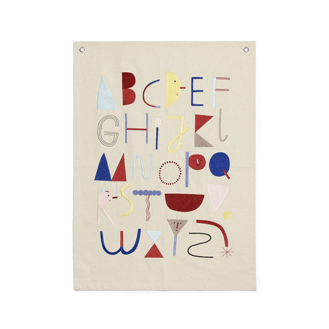 Wandbild Alphabet Fabric Poster - ferm LIVING