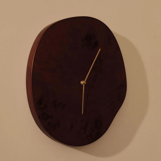 Wanduhr Melt Dark Stained Burl - ferm LIVING