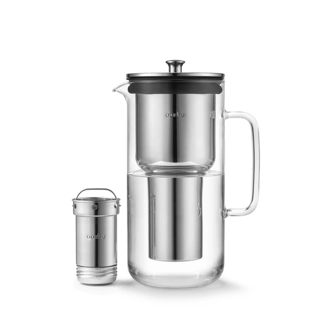 Wasserfilter Edelstahl Purifier und wiederverwendbare Edelstahl-Kartusche - Aarke