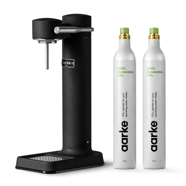 Wassersprudler Carbonator 3 Mattschwarz Starter-Kit - Aarke