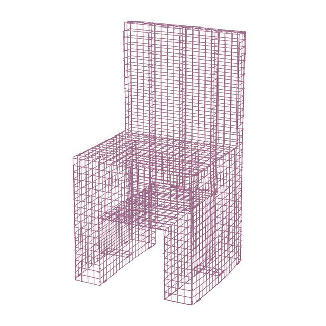 Stuhl - Wire Chair High Back Rosa - Kalager Design