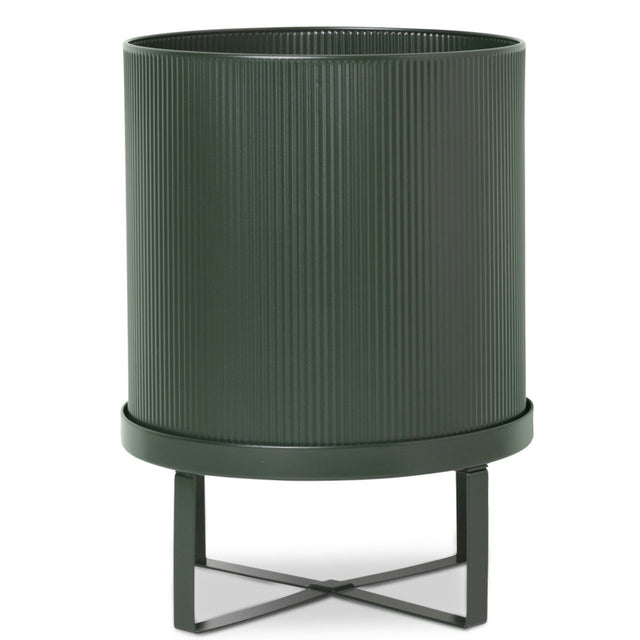 Bau Pot large Blumentopf dark green - ferm Living