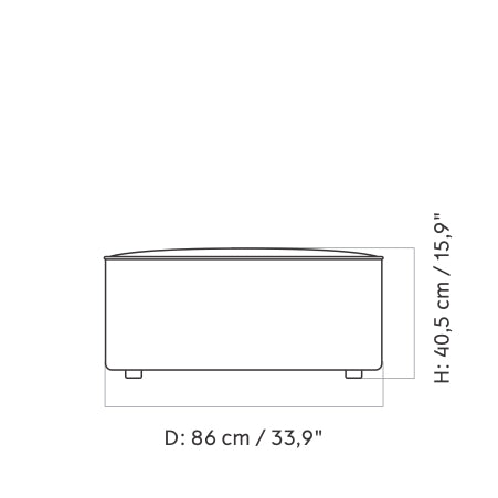 Eave Modular 86 Sofa Bouclé Elemente - Audo