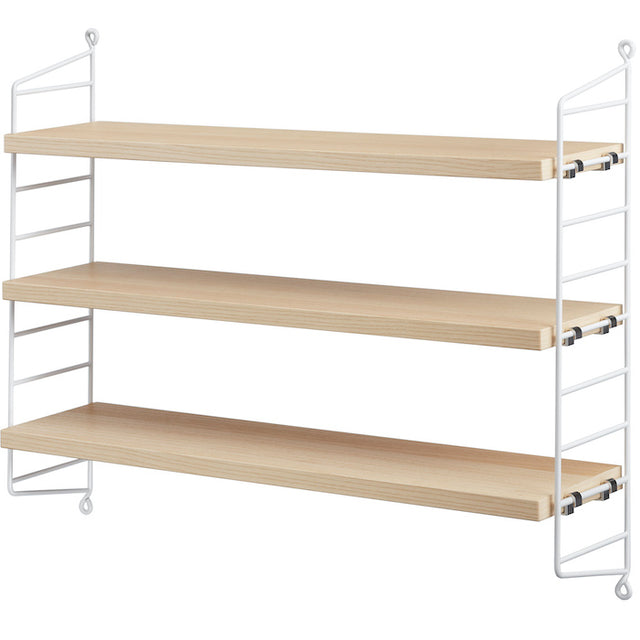 String Pocket Wandregal Esche - String Furniture