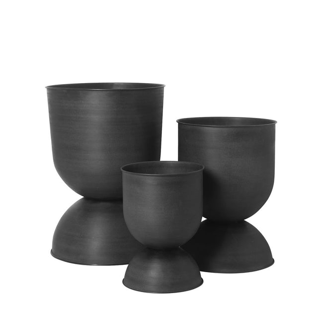 Hourglass Blumentopf schwarz S - ferm LIVING