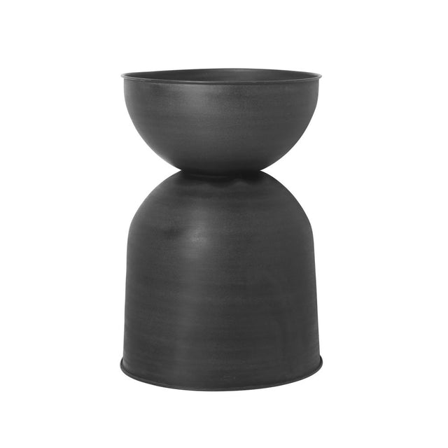 Hourglass Blumentopf schwarz L - ferm LIVING