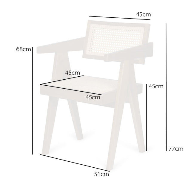 Office Chair mit Wiener Geflecht - Detjer