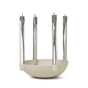 Adventschale Bowl Kerzenhalter grey - ferm LIVING