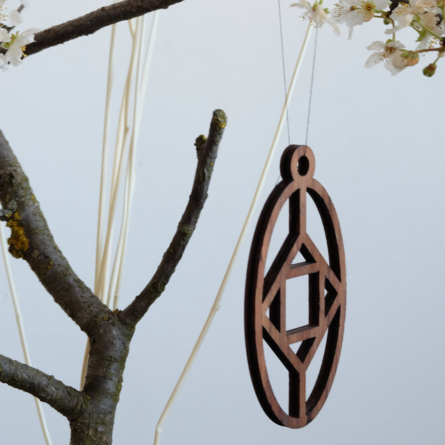 Oster Ornamente (5er Set) - Osterschmuck aus Holz - DesignWe.Love