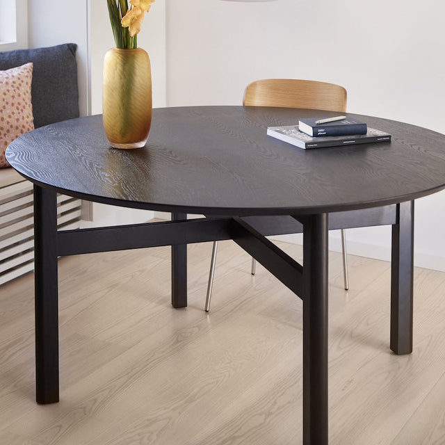 Esstisch rund Fjord Eiche Schwarz - Hübsch Interior