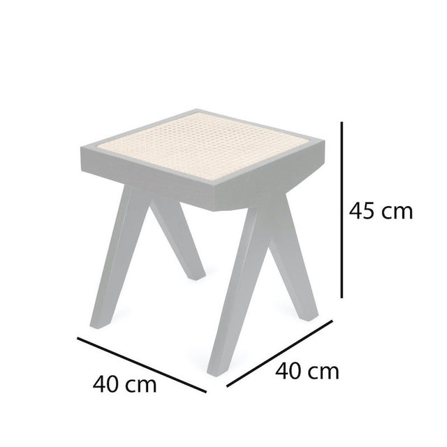 Hocker mit Wiener Geflecht - Detjer