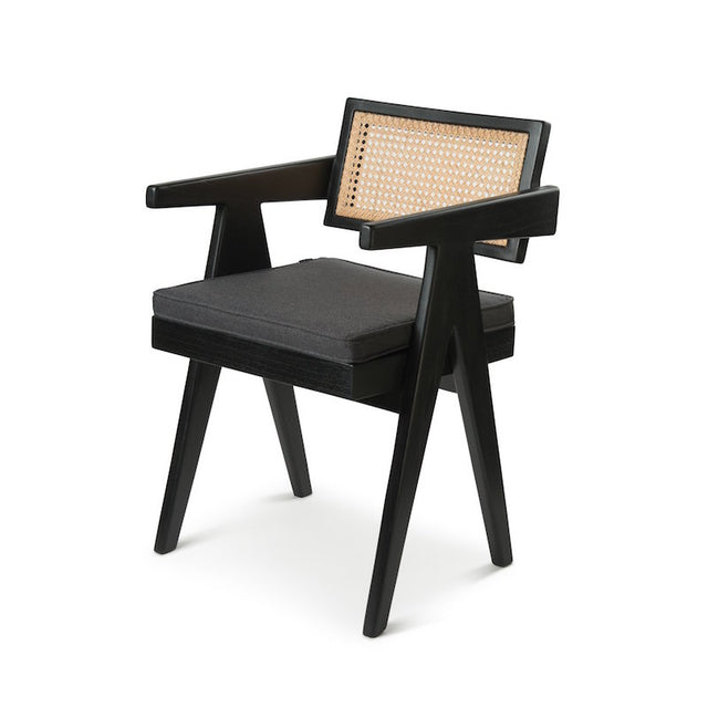 Office Chair mit Wiener Geflecht schwarz - Detjer