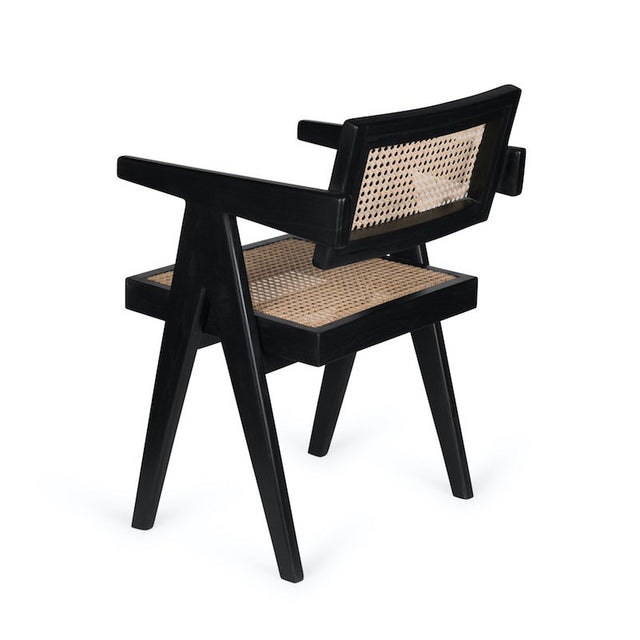 Office Chair mit Wiener Geflecht schwarz - Detjer