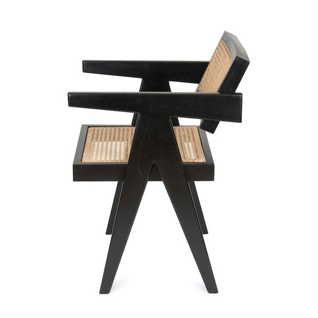Office Chair mit Wiener Geflecht schwarz - Detjer