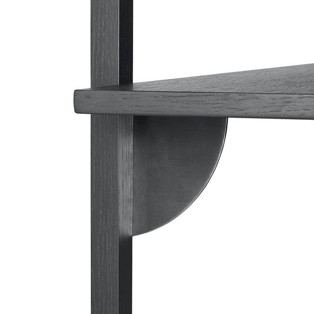 Regal Triple Narrow schwarz Sector Shelf für die Wand - ferm LIVING