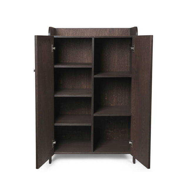 Kommode Sill Schrank niedrig Eiche dunkel - ferm LIVING