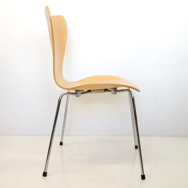 Vintage Stuhl 3107 Buche - Arne Jacobsen für Fritz Hansen