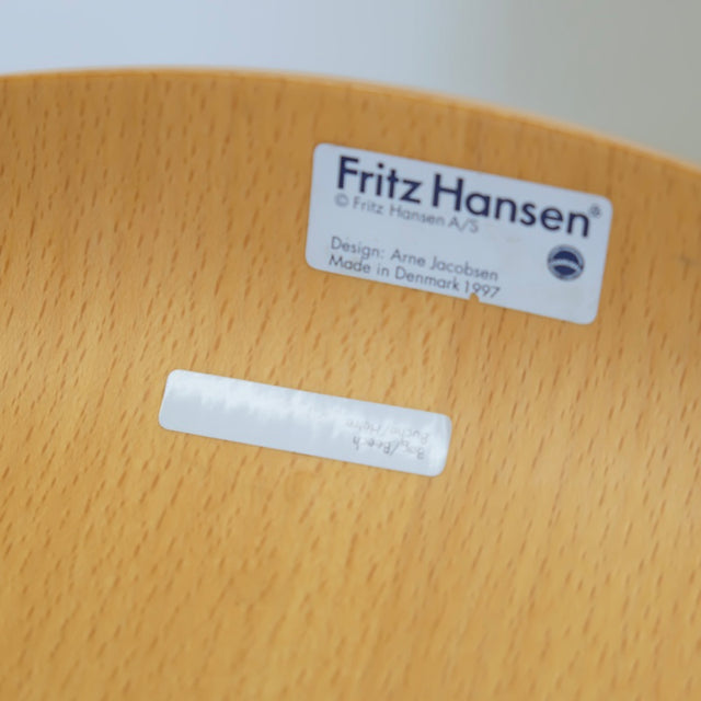 Vintage Stuhl 3107 Buche - Arne Jacobsen für Fritz Hansen