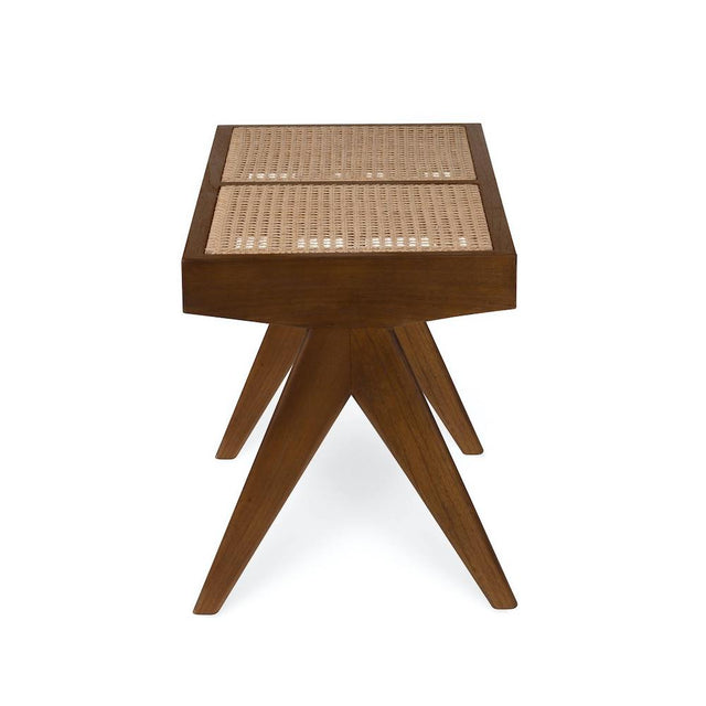 Sitzbank 2 Sitzer Braun mit Wiener Geflecht - Detjer