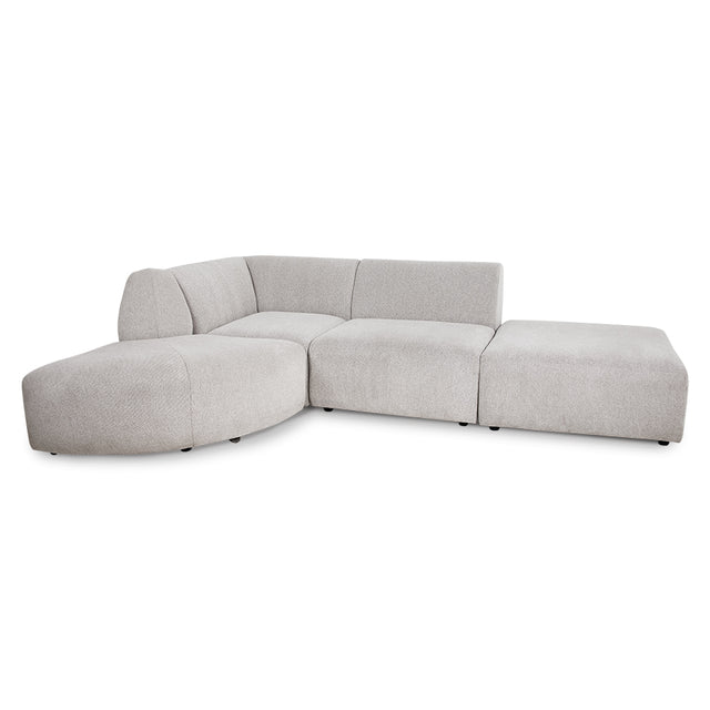 Modulares Sofa Element Jax Sneak hellgrau - HK Living