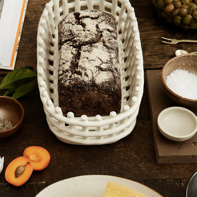 Ceramic Basket Oval - ferm LIVING