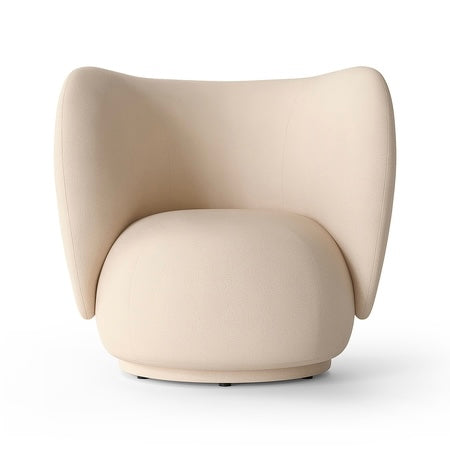 Rico Sessel Brushed Off-White - ferm LIVING Loungechair