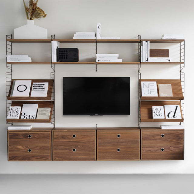 Magazinregal aus Holz 58x30cm - String Furniture