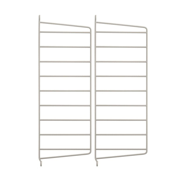 Wandleiter 2er Set 50x20cm Grau - Regalsystem - String Furniture - DesignWe.Love