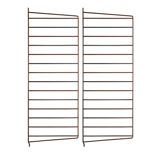 Wandleiter 2er Set Dunkelbraun 75x30cm - Regalsystem - String Furniture