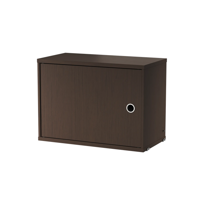 String Schrank mit Schwenktür 58×30cm Dunkle Eiche – Hängeschrank für das String Regal