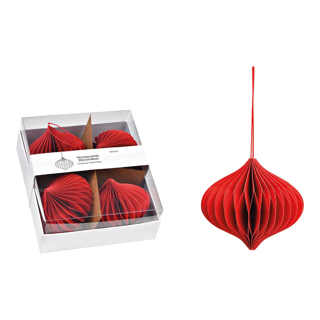 Honeycomb Weihnachtskugeln aus Papier - DesignWe.Love