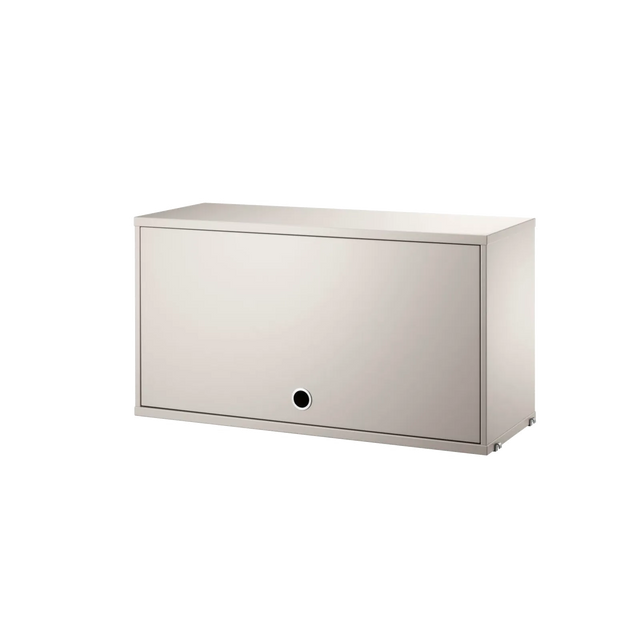 String Schrank mit Klapptür 78 cm Beige – Hängeschrank für das String Regal